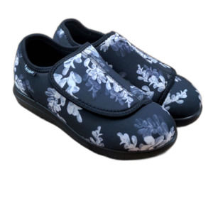 Propet Cush 'N Foot Black Floral Slippers